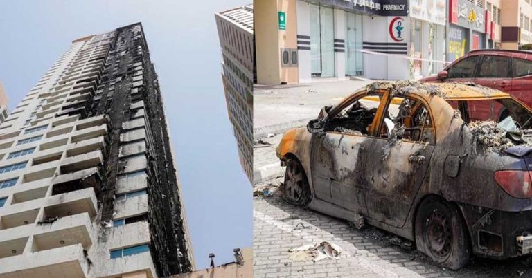 Ajman One Tower fire- 64 apartments damaged, 256 residents displaced.