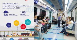 337 million passengers used public transport facilities in Dubai: RTA with figures for first half of 2023