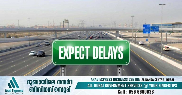 Dubai RTA to expect traffic delays on Airport Road from midnight tonight until Monday morning