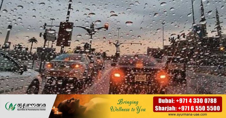 Light rain and thundershowers were reported in various parts of the UAE this morning