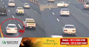 Take all precautions before hitting the road with your vehicle in summer: Abu Dhabi Police shares video of car tire burst accident