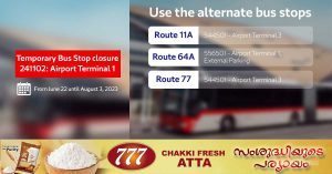 A bus stop in Dubai has been temporarily closed by the Transport Authority
