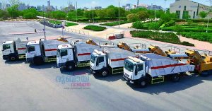 5 automatic vehicles with state-of-the-art facilities for road cleaning in Dubai