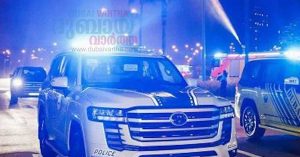 A vehicle caught fire on Dubai's main road; Dubai Police with warning
