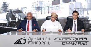 Oman and Etihad Rail sign agreement with steel company to transport cargo by rail