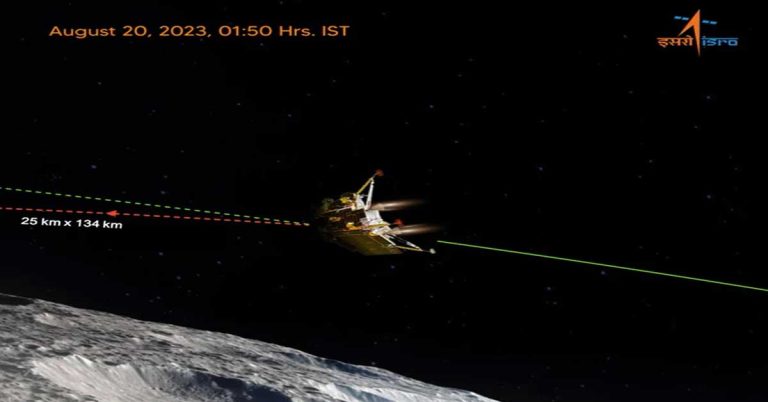 The final orbital descent of the Chandrayaan 3 lander was also successful.
