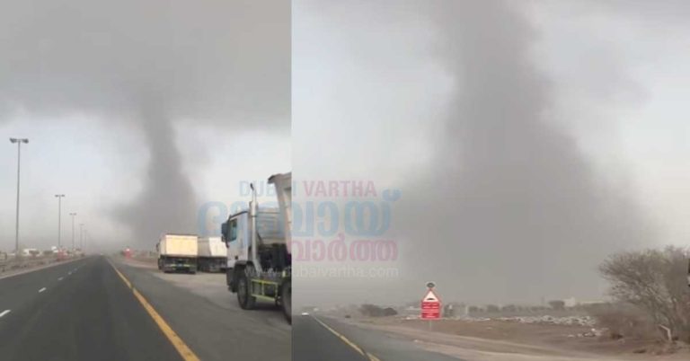 Thunderstorms and hailstorms in Fujairah- A minor tornado was also reported