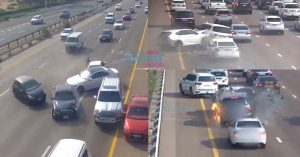 Watch: Distracted UAE drivers cause 3 horrific multi-vehicle collisions in Abu Dhabi
