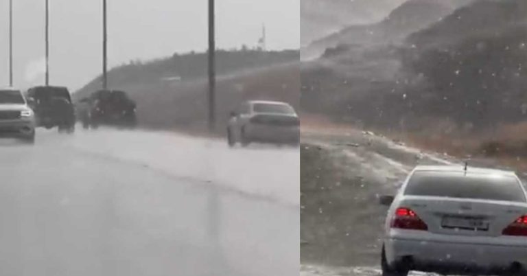 Heavy rain batters UAE mountains; residents warned of 'hazardous weather'