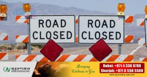 Main road temporarily closed - Umm al-Quwain police with warning