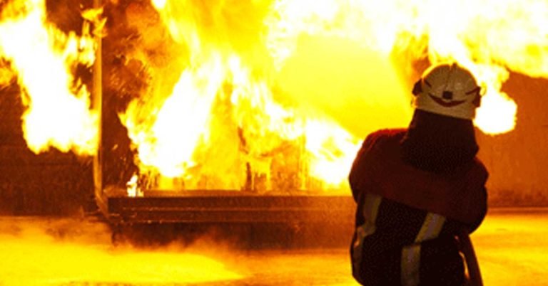 An Emirati man and his daughter died in a massive fire that struck their home in Sharjah on Tuesday morning, authorities said.