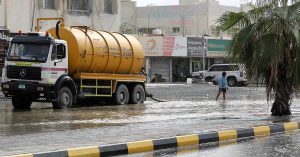 Sharjah Municipality received 872 reports of flooding on roads and parking areas during rain