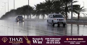 Rain warning in various places including Abu Dhabi, Dubai, Sharjah till tonight