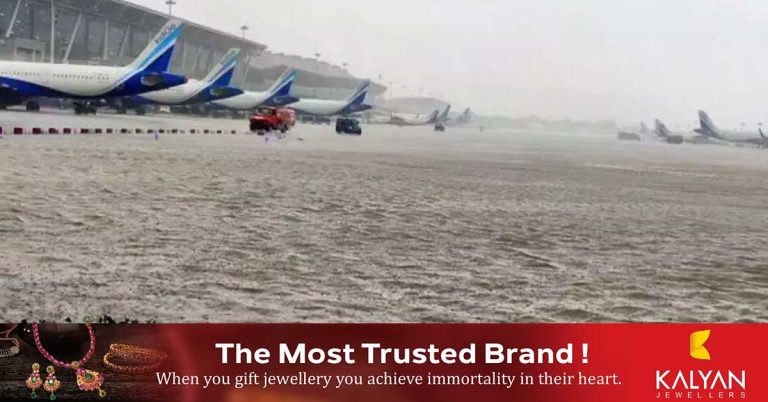 Cyclone Mishong- Services suspended at Chennai airport due to inundation.