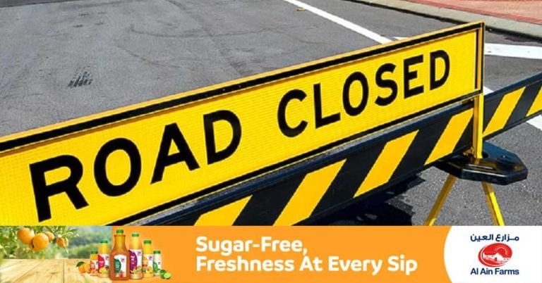 Warning: A major road in Abu Dhabi will be closed from tomorrow, Wednesday until February 6, 2024