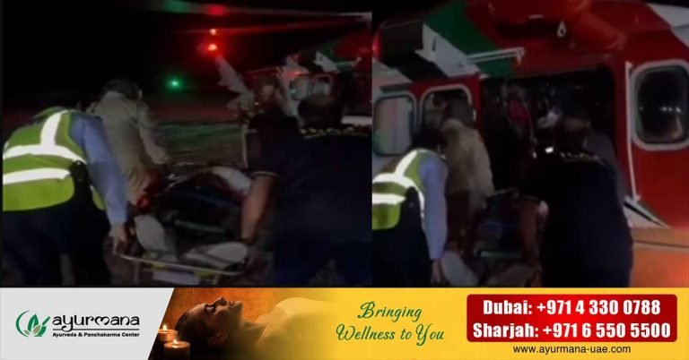 An expatriate who was seriously injured in a bicycle accident in the desert of Sharjah was airlifted and rescued