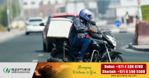 Awareness campaign for delivery bikers in Sharjah about violations