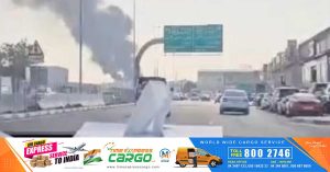 Big fire in Dubai Al quos