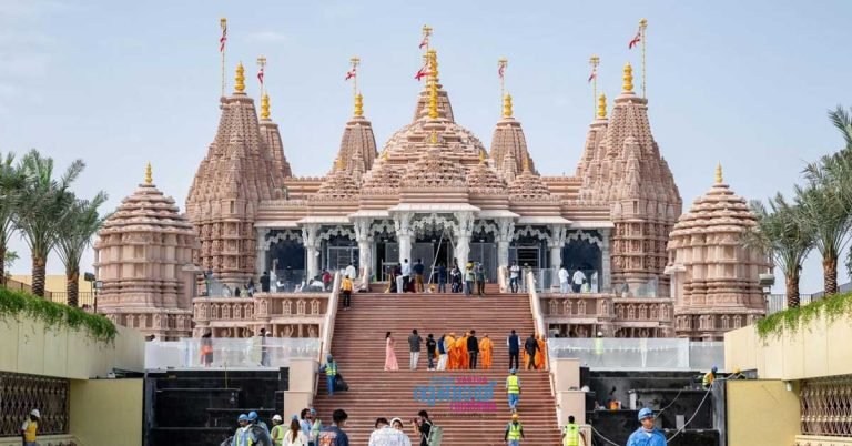 Images of BAPS Hindu Temple in Abu Dhabi, which will open on February 14, are out