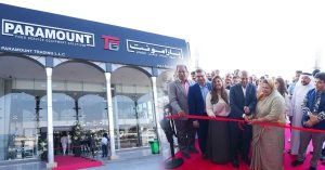 Paramount Group's corporate headquarters opened in Sharjah; Live food cooking is amazing.