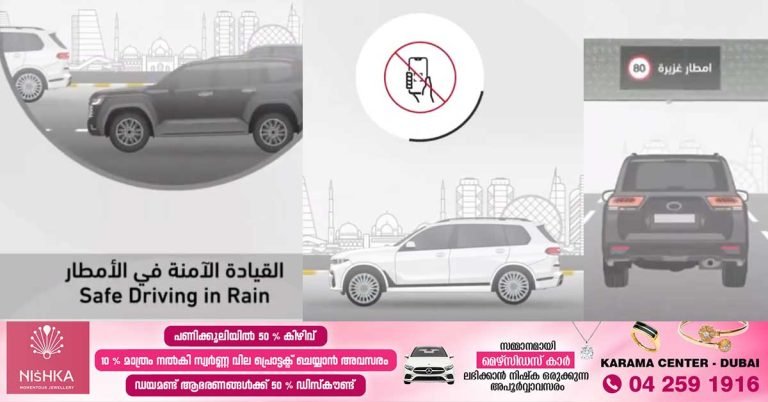 Rain in many parts of Abu Dhabi- Police warns of bad weather