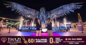 World's Largest Illuminated Bird Steel Sculpture: Global Village With Another Guinness World Record