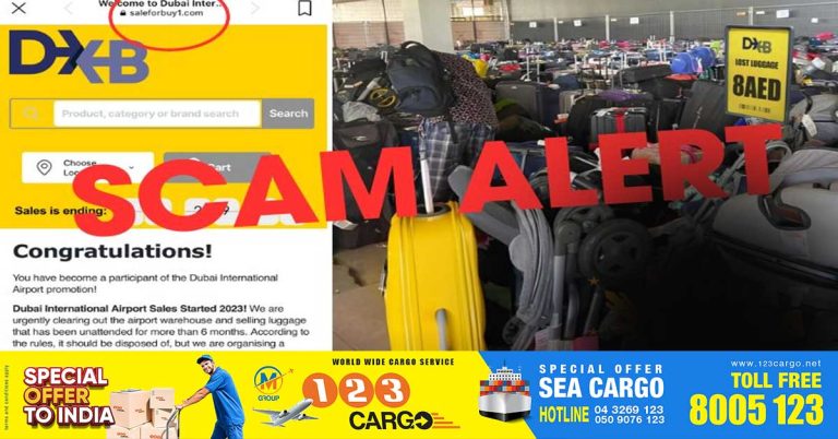 Warning: Advertisement selling unclaimed luggage at Dubai airport is fake