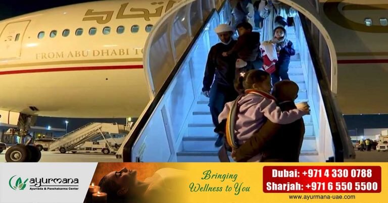 A ninth batch of children and cancer patients from Gaza also arrived in the UAE