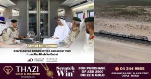 Abu Dhabi-Dubai journey on prototype passenger train by Etihad Rail