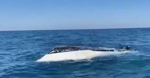 Boat capsize accident on Sharjah coast- 4 people rescued