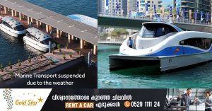 Heavy rain- Ferry, water taxi services suspended in Dubai