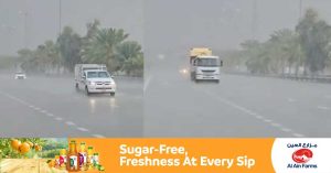 Heavy rain continues- Abu Dhabi police warns drivers
