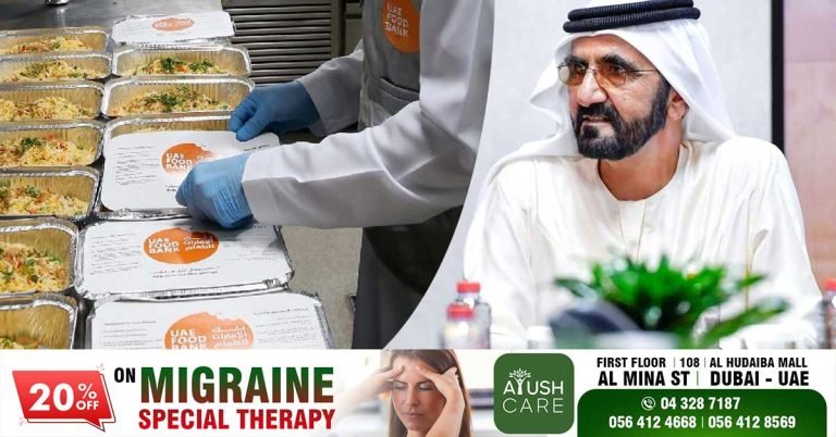 Sheikh Mohammed with a new initiative to provide five million meals from surplus food in Ramadan