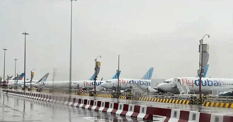 Heavy rain- Fly Dubai has temporarily canceled all flights departing from Dubai