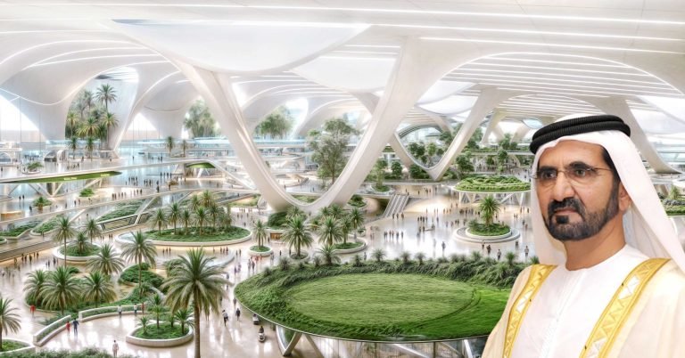 Sheikh Mohammed approved the design of the new passenger terminal at Al Maktoum International Airport.