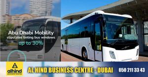 30% films allowed on bus windows in Abu Dhabi