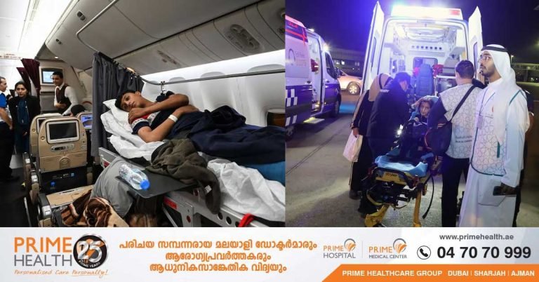 A 17th group of children and cancer patients from Gaza arrived in the UAE for treatment