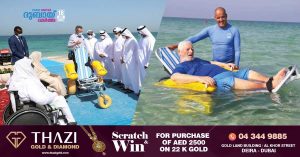 Sharjah beach now has floating chair service for disabled and elderly
