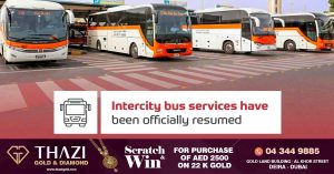 Suspended Sharjah intercity bus services have resumed