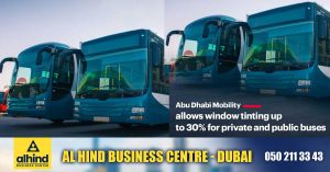 30% films allowed on windows of public and private buses in Abu Dhabi