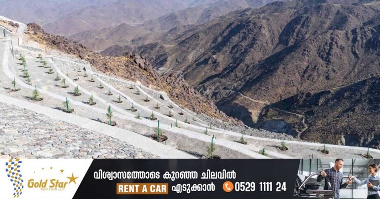 A new crescent-shaped project is coming up on a hill in Kalba, Sharjah