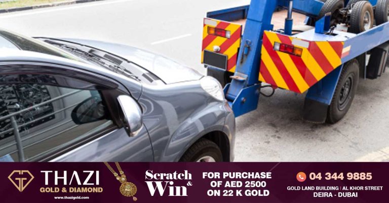 In Al Ain, vehicles violating parking rules have been impounded using cranes