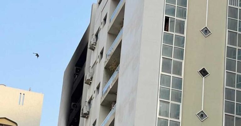 Fire in Sharjah's Al Majaz 2 area brought under control- Residents return to apartments