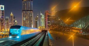 Metro services were disrupted between Equity and Max stations in Dubai