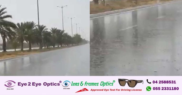Rainfall in various parts of Al Ain despite intense heat above