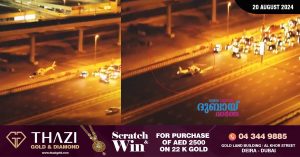 Helicopter lands on Dubai's Sheikh Zayed Road to rescue road accident victim