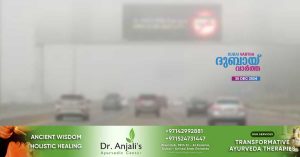 Red and Yellow Alerts due to fog at various places in UAE