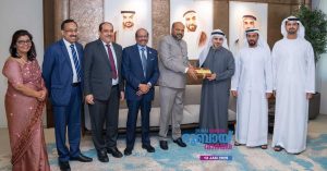 Abu Dhabi Chamber Ahmed Jassim Al Zabi met with Industry Minister P. Rajeev.