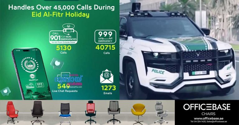Dubai Police received 46 billion calls during Eid holidays