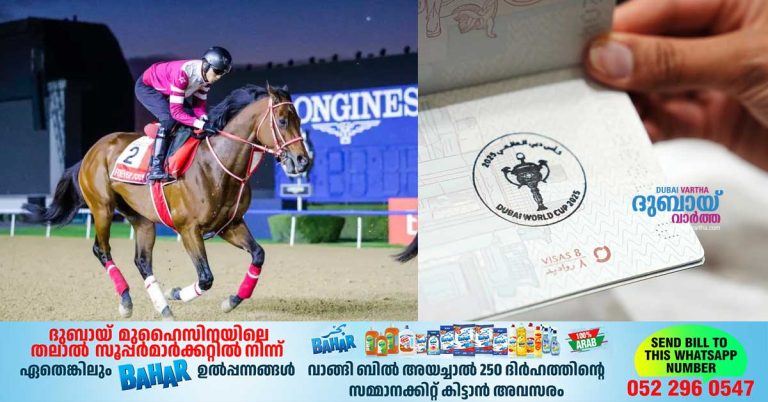 Dubai World Cup excitement- New stamp in passports for those traveling through Dubai airports